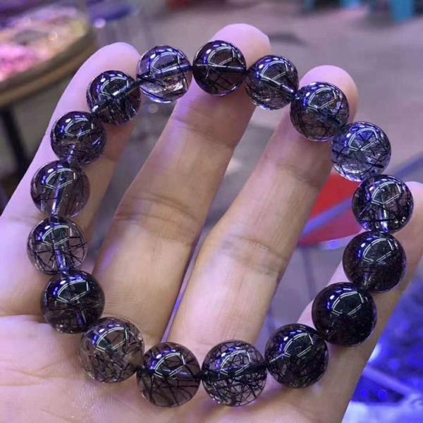 beaded, strands natural black rutilated quartz crystal gem bracelet for women female 11.5mm round bead stretch bracelets
beaded, strands natural black rutilated quartz crystal gem bracelet for women female 11.5mm round bead stretch bracelets