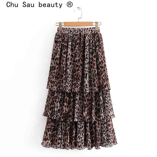 chu sau beauty fashion blogger style chiffon leopard print midi skirt women vintage laminated elastic waist cake skirts 210508, Black
chu sau beauty fashion blogger style chiffon leopard print midi skirt women vintage laminated elastic waist cake skirts 210508, Black