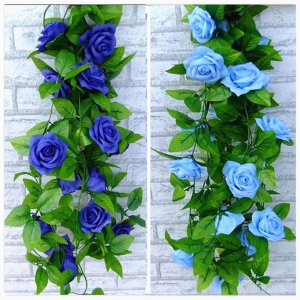 long artificial rose silk flower vine green leaf garland for home wall party decorations 8 color decorative flowers & wreaths
long artificial rose silk flower vine green leaf garland for home wall party decorations 8 color decorative flowers & wreaths