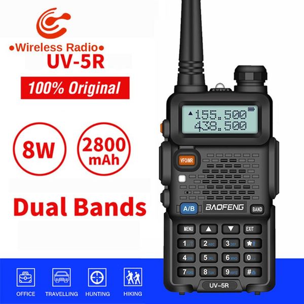 walkie talkie pro baofeng uv 5r cb two way radio communicator station 8w 10km vhf uhf dual band uv-5r hunting ham radios
walkie talkie pro baofeng uv 5r cb two way radio communicator station 8w 10km vhf uhf dual band uv-5r hunting ham radios
