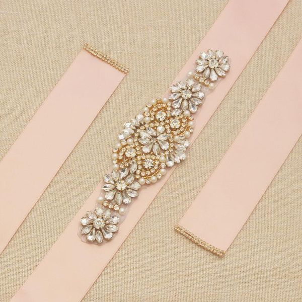 wedding sashes missrdress bridal belt gold rhinestones crystal pearls satin sash for women dresses jk929, White
wedding sashes missrdress bridal belt gold rhinestones crystal pearls satin sash for women dresses jk929, White