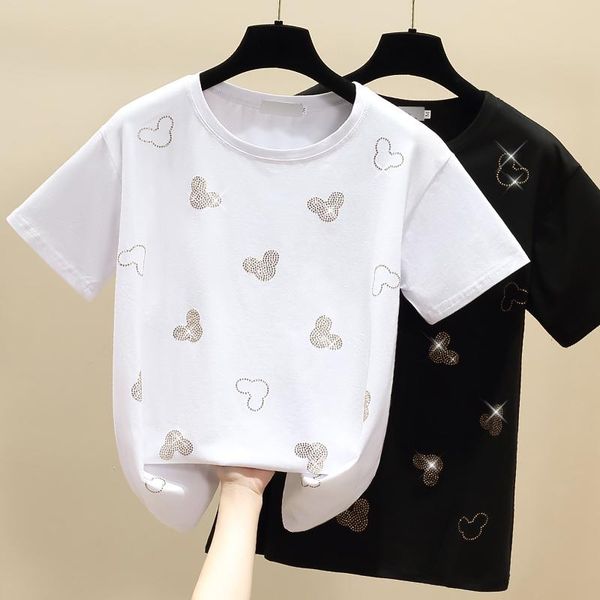 gkfnmt 2021 white t shirt women clothes diamond cotton korean casual female t-shirt summer black short sleeve tee women's
gkfnmt 2021 white t shirt women clothes diamond cotton korean casual female t-shirt summer black short sleeve tee women's