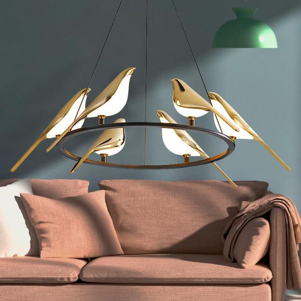 pendant lamps postmodernism loft livingroom restaurant led pendent lights art gold magpie bird home decoration luminaire suspension
pendant lamps postmodernism loft livingroom restaurant led pendent lights art gold magpie bird home decoration luminaire suspension