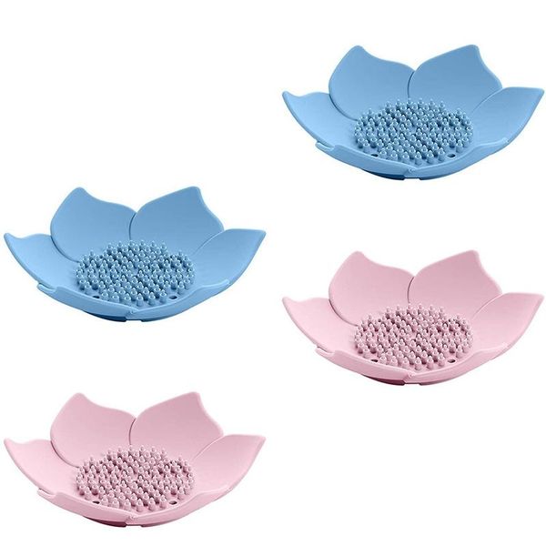 promotion silicone soap dishes 4 pack floral shaped design self-draining bar holder for shower bathroom kitchen sinks
promotion silicone soap dishes 4 pack floral shaped design self-draining bar holder for shower bathroom kitchen sinks
