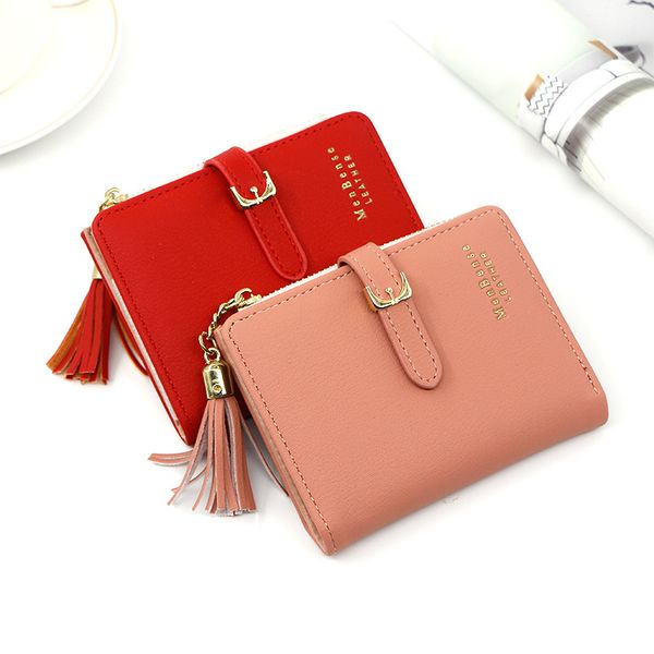 women's short wallet, zipper purse, personalized student coin simple and versatile new tassel, wallet pknxt
women's short wallet, zipper purse, personalized student coin simple and versatile new tassel, wallet pknxt