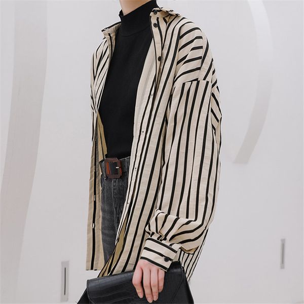 office lady striped loose leisure chic elegance blouses vintage stylish sweet brief all match gentle shirt 210421, White
office lady striped loose leisure chic elegance blouses vintage stylish sweet brief all match gentle shirt 210421, White
