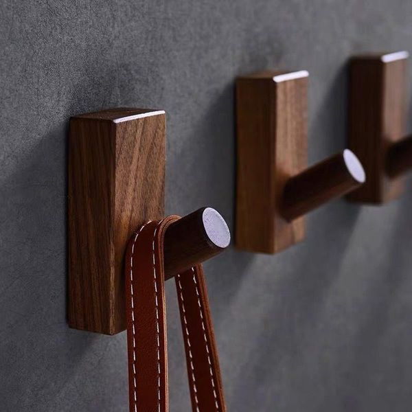 hooks & rails solid wood hook no hole on the wall sticky walnut hat rack wooden creative behind entrance door
hooks & rails solid wood hook no hole on the wall sticky walnut hat rack wooden creative behind entrance door