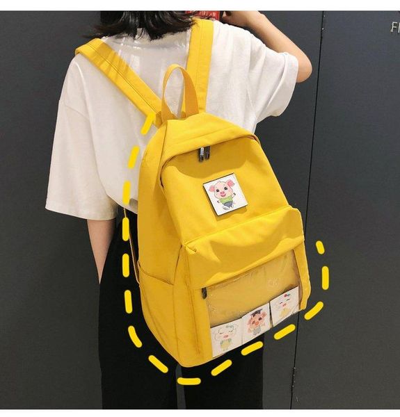 backpack college wind small fresh and lovely cartoon decorative versatile pure color sweet girl student schoolbag
backpack college wind small fresh and lovely cartoon decorative versatile pure color sweet girl student schoolbag