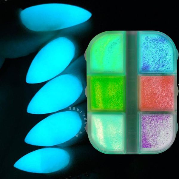 nail glitter 6 grids luminous powder sequins sparkly acrylic pigment glow nails art decorations holographic dust manicure, Silver;gold
nail glitter 6 grids luminous powder sequins sparkly acrylic pigment glow nails art decorations holographic dust manicure, Silver;gold