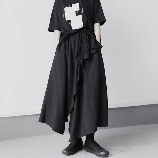 skirts spring/summer 2021 irregularly skirt loose waist folds open fork a-line long girl mujer faldas, Black
skirts spring/summer 2021 irregularly skirt loose waist folds open fork a-line long girl mujer faldas, Black