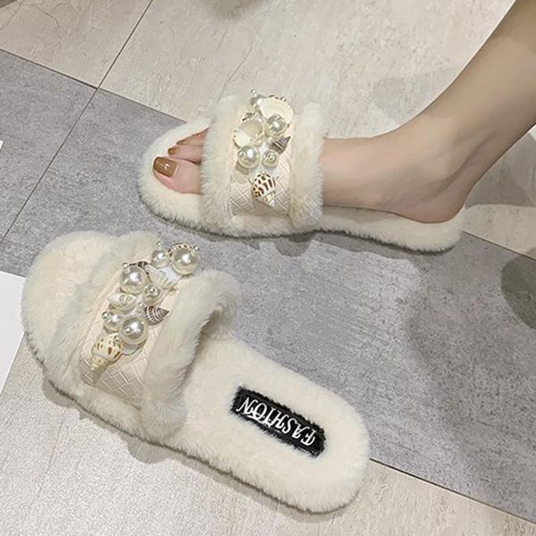 fashion shell conch beads fur slippers women shoes flip flops plush flat pantuflas net celebrity pearl furry slides 2021, Black
fashion shell conch beads fur slippers women shoes flip flops plush flat pantuflas net celebrity pearl furry slides 2021, Black