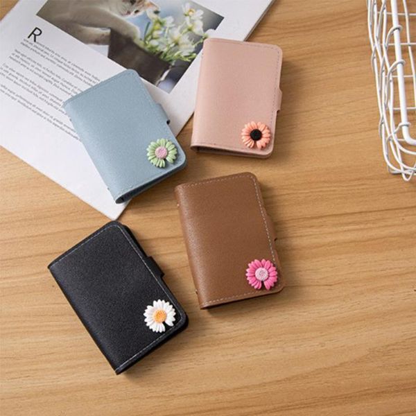 card holders cute small daisy id collection bag storage holder with 22 slots for girls student passport wallet, Brown;gray
card holders cute small daisy id collection bag storage holder with 22 slots for girls student passport wallet, Brown;gray