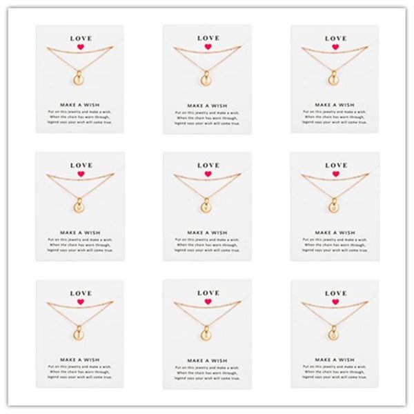 link, chain fashion 26 letters initial necklace silver gold color disc alphabet women kolye collier wish card jewelry, Black
link, chain fashion 26 letters initial necklace silver gold color disc alphabet women kolye collier wish card jewelry, Black