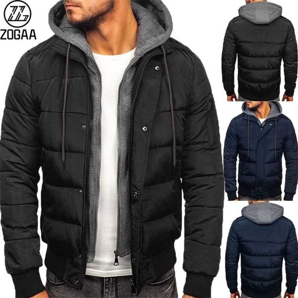 zogaa autumn and winter men's cotton-padded jacket casual thick padded fake two-piece hooded 211119, Black
zogaa autumn and winter men's cotton-padded jacket casual thick padded fake two-piece hooded 211119, Black