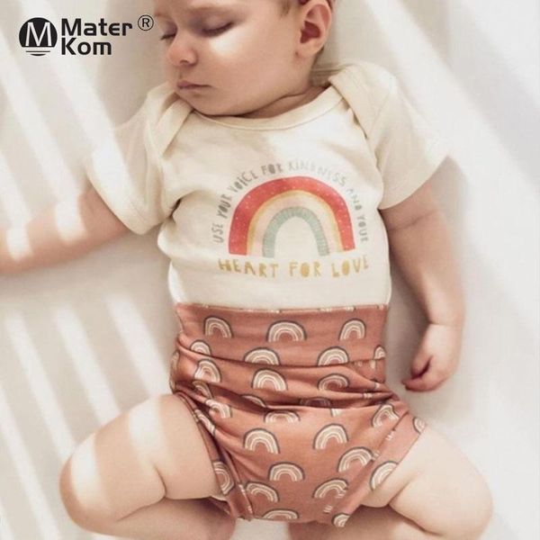 rompers rainbow print short-sleeved o-neck summer cotton pullover triangle romper cartoon baby clothing bodysuits boy girl clothes, Blue
rompers rainbow print short-sleeved o-neck summer cotton pullover triangle romper cartoon baby clothing bodysuits boy girl clothes, Blue