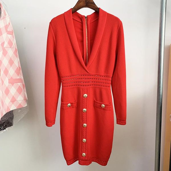casual dresses fall / winter 2021 v temperament lion button suit lapel knit bag hip dress o46, Black;gray
casual dresses fall / winter 2021 v temperament lion button suit lapel knit bag hip dress o46, Black;gray