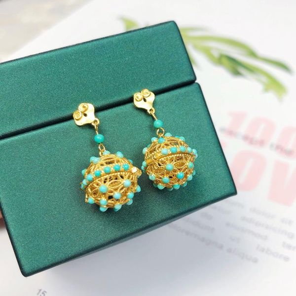 dangle & chandelier unice s925 gold filled natural turquoise opened hollow flower birdcage ball drop earrings vintage for women fine jewelry, Silver
dangle & chandelier unice s925 gold filled natural turquoise opened hollow flower birdcage ball drop earrings vintage for women fine jewelry, Silver