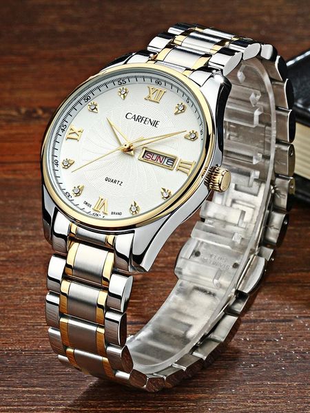 carfenie brand lovers' couples quartz men watch women valentine gift clock watches ladies 30m waterproof wristwatches, Slivery;brown
carfenie brand lovers' couples quartz men watch women valentine gift clock watches ladies 30m waterproof wristwatches, Slivery;brown