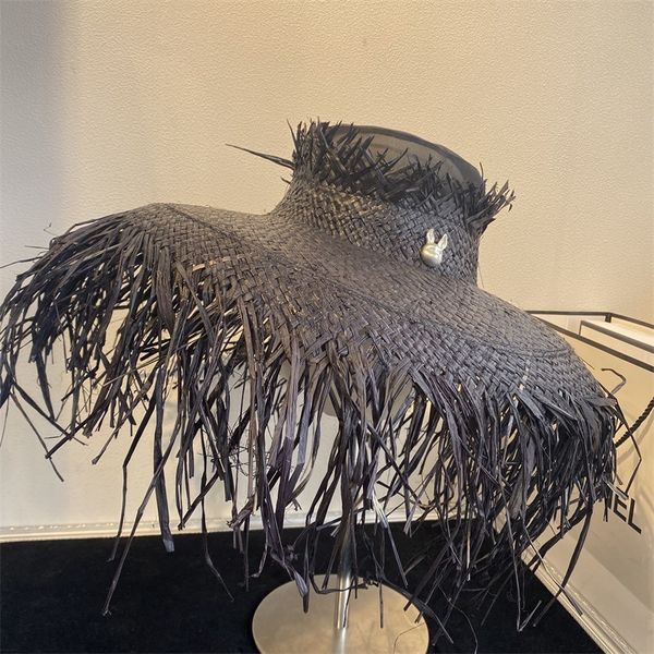2021 summer super large brim straw hat beach hats female rabbit head flat hat exaggerated hat summer sunscreen hats zy, Blue;gray
2021 summer super large brim straw hat beach hats female rabbit head flat hat exaggerated hat summer sunscreen hats zy, Blue;gray