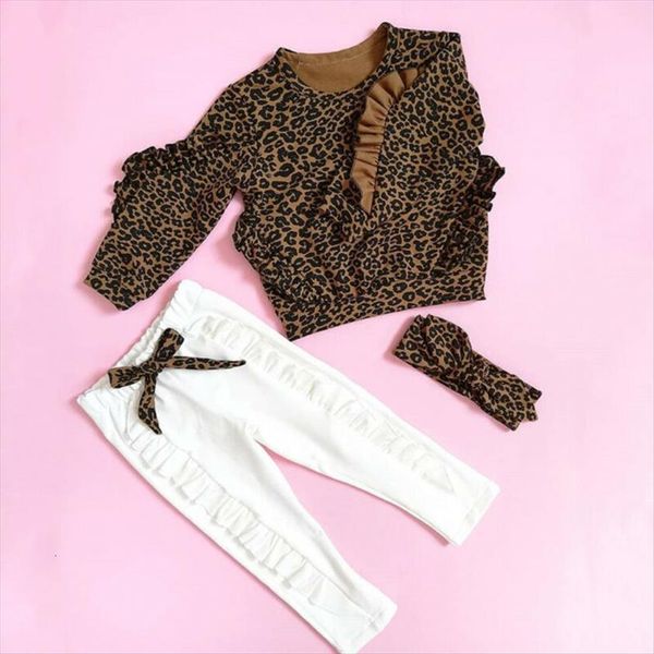 3 pcs infant baby kids clothes sets fashion ruffle leopard cuteful t shirt leggings pants trousers outfit tracksuit, White
3 pcs infant baby kids clothes sets fashion ruffle leopard cuteful t shirt leggings pants trousers outfit tracksuit, White