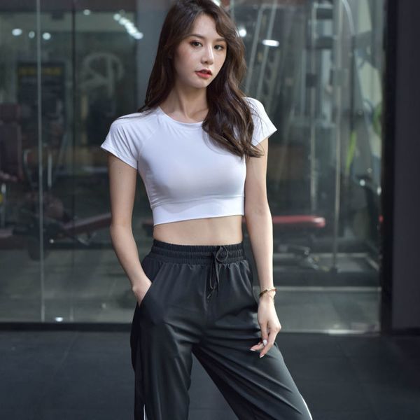 women's tracksuits yoga jiasuzhe net red fitness suit sports short sleeve women's tight open navel running thin summer t-shirt x5c, Gray
women's tracksuits yoga jiasuzhe net red fitness suit sports short sleeve women's tight open navel running thin summer t-shirt x5c, Gray