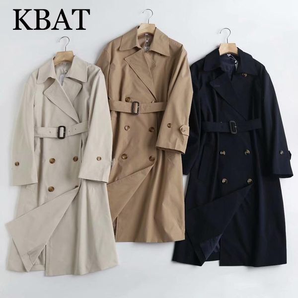 women's wool & blends kbat 2021 autumn women england style classic long coat elegant temperament double breasted sleeve coats, Black
women's wool & blends kbat 2021 autumn women england style classic long coat elegant temperament double breasted sleeve coats, Black