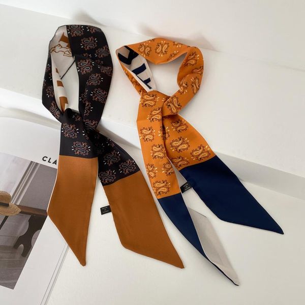 scarves &dolphin women narrow long skinny scarf 96x6cm retro caramel letter print chiffon silky tie ribbon headbands choker streamer, Blue;gray
scarves &dolphin women narrow long skinny scarf 96x6cm retro caramel letter print chiffon silky tie ribbon headbands choker streamer, Blue;gray
