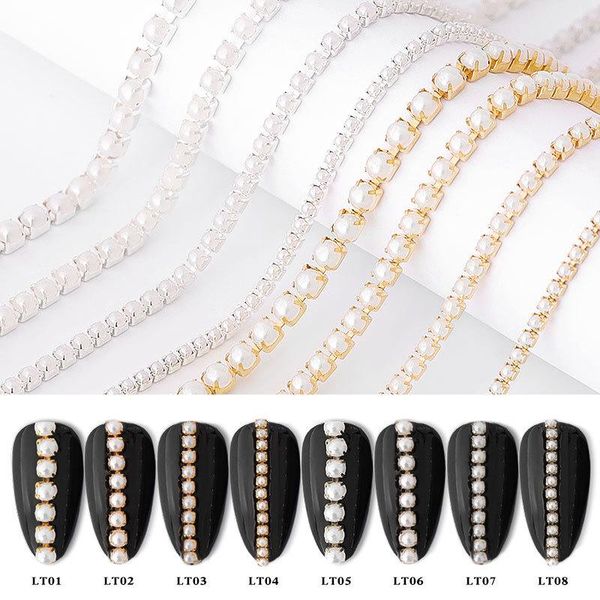 metal 25 cm japanese nail art decoration gold/silver alloy pearl chain design diy potherapy uv tool decorations, Silver;gold
metal 25 cm japanese nail art decoration gold/silver alloy pearl chain design diy potherapy uv tool decorations, Silver;gold