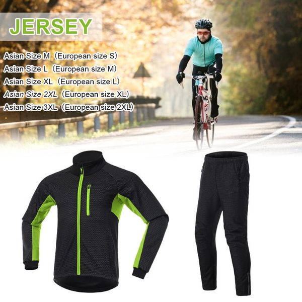 cycling clothing set winter thermal fleece pants rainproof windproof reflective jersey men women sportswear blusas racing sets, Black;blue
cycling clothing set winter thermal fleece pants rainproof windproof reflective jersey men women sportswear blusas racing sets, Black;blue