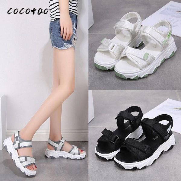 sports sandals women's summer 2021 fashion thick bottom wild sponge cake casual beach shoes ins tide, Black
sports sandals women's summer 2021 fashion thick bottom wild sponge cake casual beach shoes ins tide, Black
