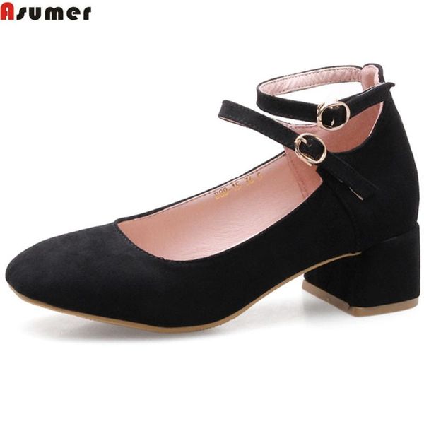 dress shoes asumer plus size 32-46 fahsion women pumps square toe buckle ladies spring autumn shallow med heels, Black
dress shoes asumer plus size 32-46 fahsion women pumps square toe buckle ladies spring autumn shallow med heels, Black