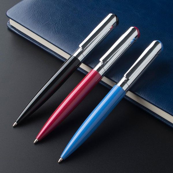 black and stainless steel luxury writing cute pens gift business office metal novelty ballpoint refill, Blue;orange
black and stainless steel luxury writing cute pens gift business office metal novelty ballpoint refill, Blue;orange