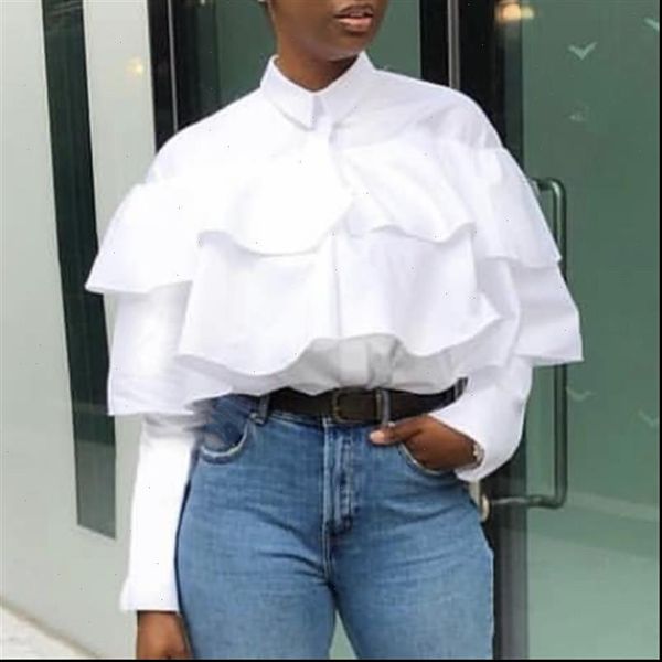 white casual ruffes button up womens blouses long sleeves loose elegant summer ladies fashion famale solid blusas
white casual ruffes button up womens blouses long sleeves loose elegant summer ladies fashion famale solid blusas