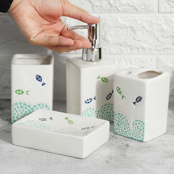 bath accessory set bathroom accessories 4pcs ceramic soap toothbrush holder liquid lotion dispenser dish gargle cup box home toilet
bath accessory set bathroom accessories 4pcs ceramic soap toothbrush holder liquid lotion dispenser dish gargle cup box home toilet