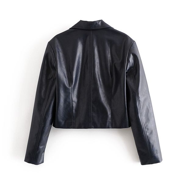 wool women's fashion pu lapel long sleeve black artificial leather short jacket female locomotive outerwear retro chic
wool women's fashion pu lapel long sleeve black artificial leather short jacket female locomotive outerwear retro chic