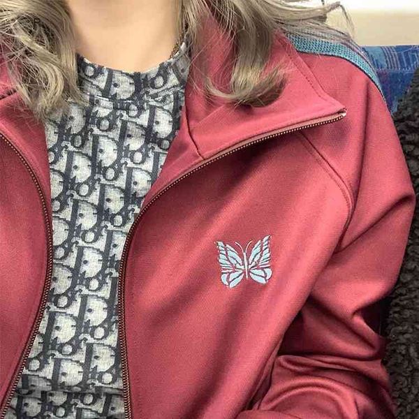 wine red butterfly coat Embroidered Needles Ribbon loose jacket men and women, White;black
wine red butterfly coat Embroidered Needles Ribbon loose jacket men and women, White;black