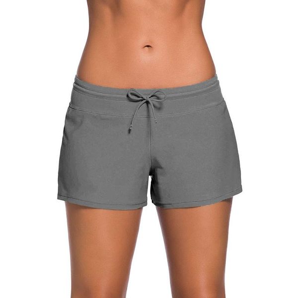 women swim shorts solid color swimsuit ladies sports running gym plus size women's, White;black
women swim shorts solid color swimsuit ladies sports running gym plus size women's, White;black
