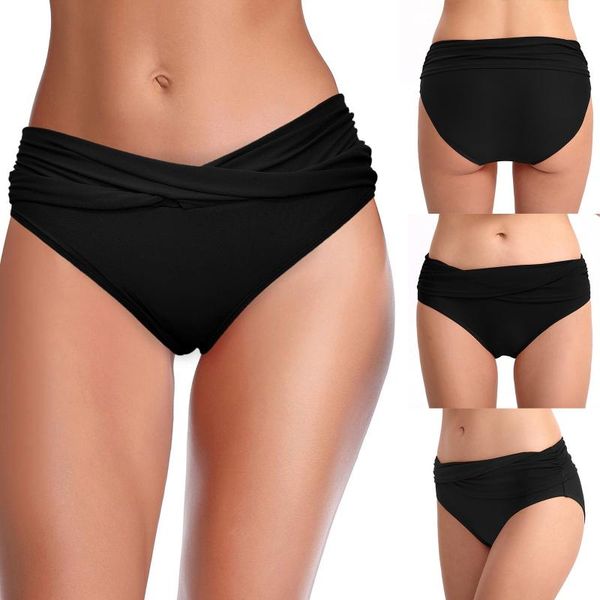 women's swimwear 2021 women vintage bikini panties high waist bottom solid color female v cheeky swimsuit briefs beachwear bathing suit, White;black
women's swimwear 2021 women vintage bikini panties high waist bottom solid color female v cheeky swimsuit briefs beachwear bathing suit, White;black