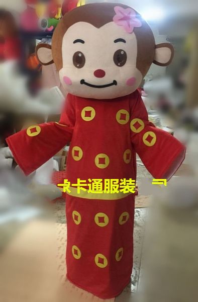 mascot costumes the god of wealth monkey mascot costume animal suits dress adults new year paty costume, Red;yellow
mascot costumes the god of wealth monkey mascot costume animal suits dress adults new year paty costume, Red;yellow
