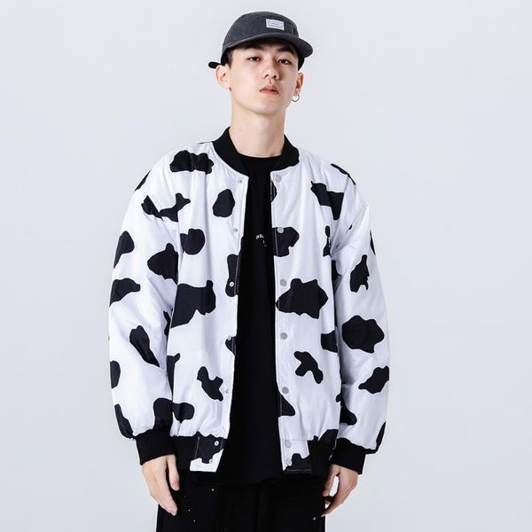 men's down & parkas firmranch men/women winter couple short milch cow dot print stand collar baseball padded jacket thick ins coat, Black
men's down & parkas firmranch men/women winter couple short milch cow dot print stand collar baseball padded jacket thick ins coat, Black