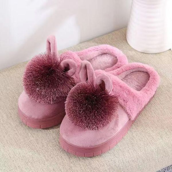 slippers cartoon women home ears slip on soft soled winter warm house shoes indoor outdoor fur xkd8072, Black 
slippers cartoon women home ears slip on soft soled winter warm house shoes indoor outdoor fur xkd8072, Black