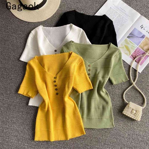 fashion sweater women spring autumn solid short v-neck knitted sweaters slim wild outwear pullovers 210531, White;black
fashion sweater women spring autumn solid short v-neck knitted sweaters slim wild outwear pullovers 210531, White;black