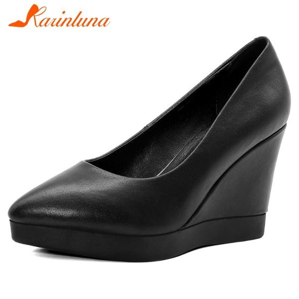dress shoes karin 33-40 ladies 2021 party office pumps fashion elagant wedges high heels women genuine leather woman, Black
dress shoes karin 33-40 ladies 2021 party office pumps fashion elagant wedges high heels women genuine leather woman, Black