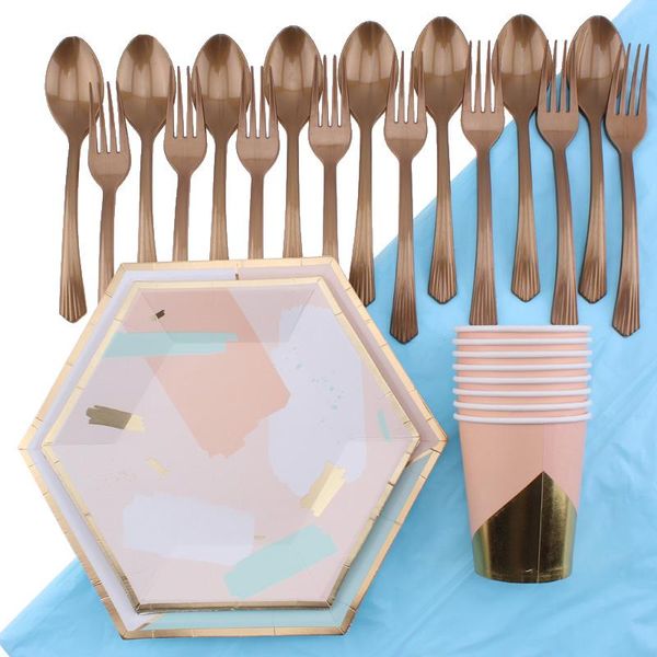 disposable dinnerware tableware party supplies children's birthday decorations paper plates wedding bronzing series
disposable dinnerware tableware party supplies children's birthday decorations paper plates wedding bronzing series