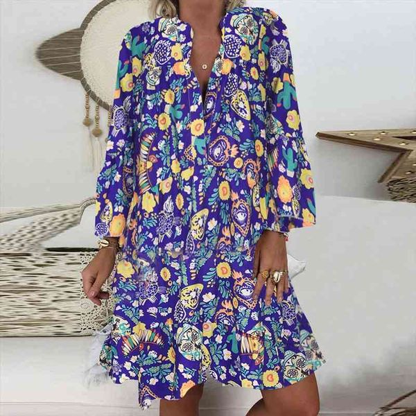 summer style boho mini womens dresses plus size loose print long sleeve v collar button holiday beach sundress, Black;gray
summer style boho mini womens dresses plus size loose print long sleeve v collar button holiday beach sundress, Black;gray