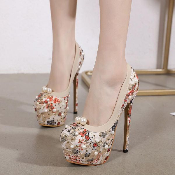 dress shoes pearl stiletto high heels retro women pumps platform print size 34-40 party wedding for 2021 femmes pompes, Black
dress shoes pearl stiletto high heels retro women pumps platform print size 34-40 party wedding for 2021 femmes pompes, Black