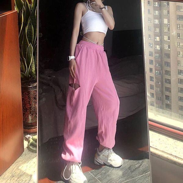 women's pants & capris 2021 spring and summer european american fashion trend solid color high-waisted straight hole trousers casual wo, Black;white
women's pants & capris 2021 spring and summer european american fashion trend solid color high-waisted straight hole trousers casual wo, Black;white