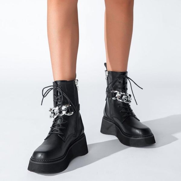 boots doratasia female motorcycle wedges round toe zipper solid high heel ankle metal winter women, Black
boots doratasia female motorcycle wedges round toe zipper solid high heel ankle metal winter women, Black