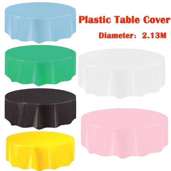 disposable table covers 1pcs large circular plastic cover cloth party tablecloth wedding birthday #t2p
disposable table covers 1pcs large circular plastic cover cloth party tablecloth wedding birthday #t2p