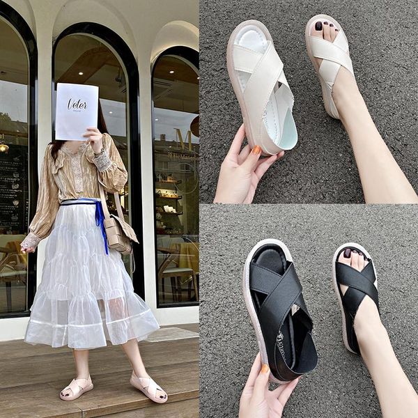 sandals summer woman 2021 comfortable fashionable outdoor casual shoes antiskid breathable lightweight home slippers, Black
sandals summer woman 2021 comfortable fashionable outdoor casual shoes antiskid breathable lightweight home slippers, Black